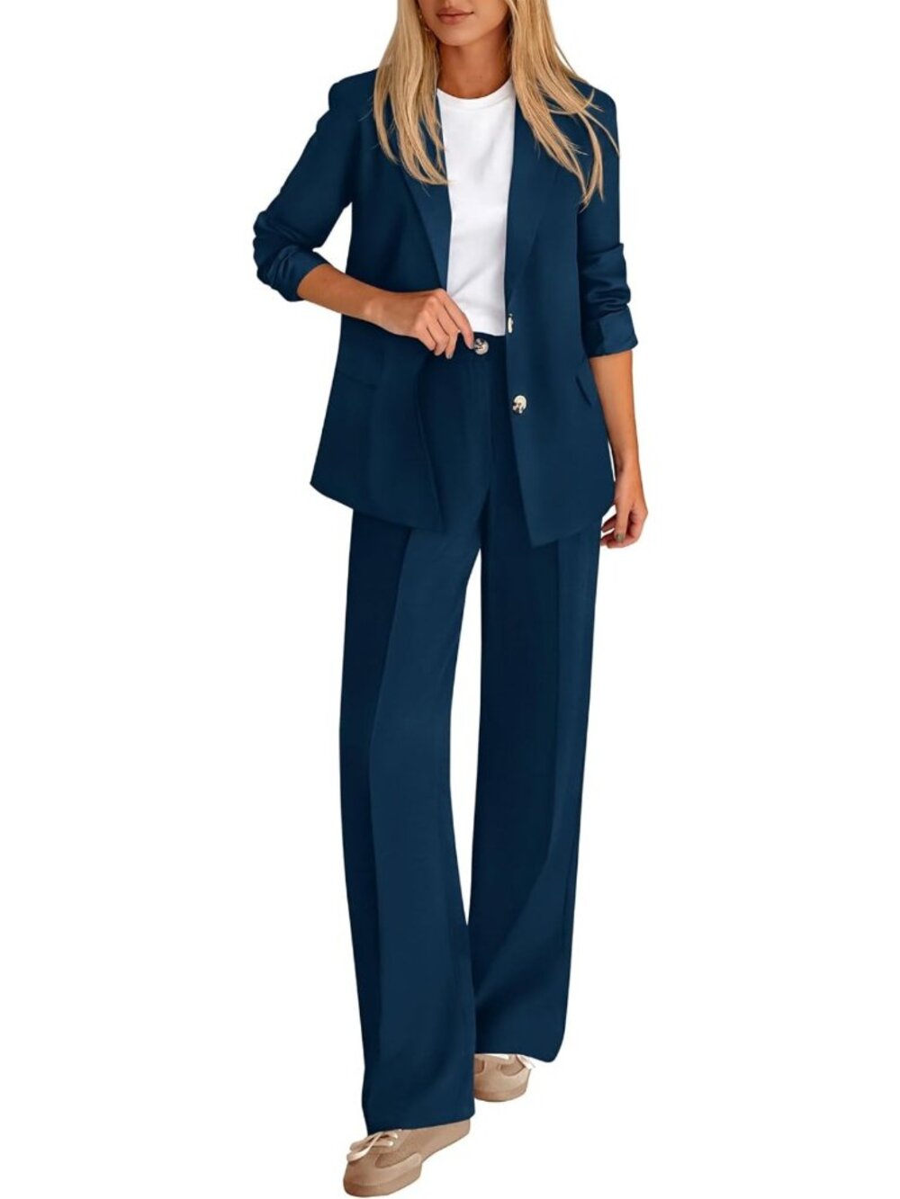 Chic Women's 2-Piece Suit Set | Business Casual Outfit for Work & Events